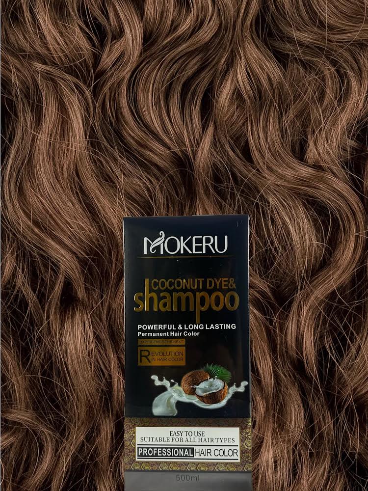 Shampoo MOKERU Whit Coconut- Color Chestnut Brown