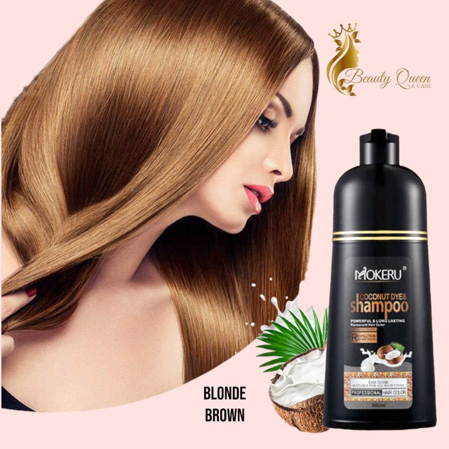 Shampoo MOKERU Whit Coconut - Color Blonde Brown