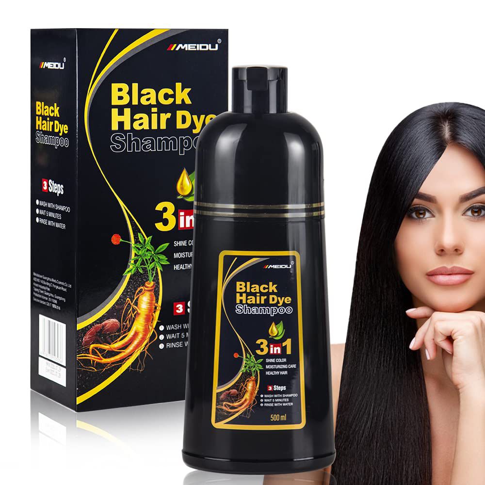 Hair Dye Shampoo - Color Natural Black