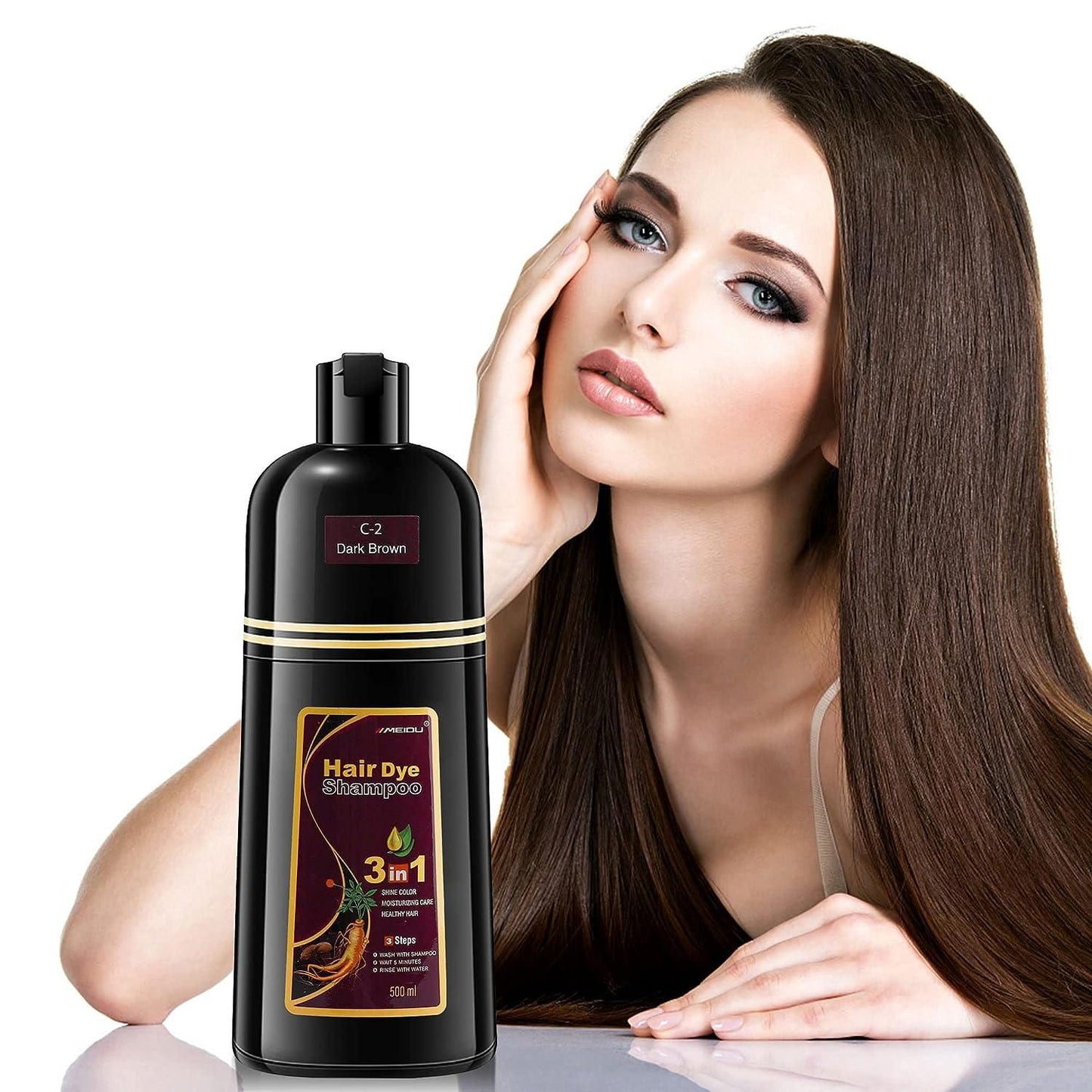 Hier Dye Shampoo - Color Dark Brown