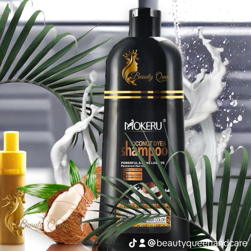 Shampoo MOKERU Whit Coconut - Color Black