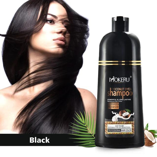 Shampoo MOKERU Whit Coconut - Color Black