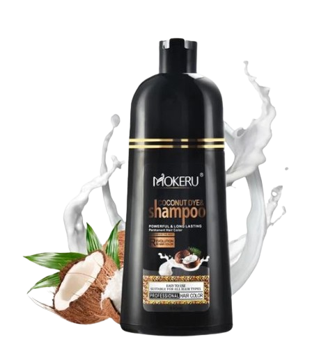 Shampoo MOKERU Whit Coconut - Color Black